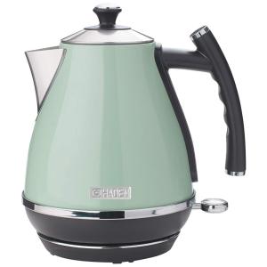 Chaleira Elétrica 1.7L com Desligamento Automático, Aço Inox, 110v, HADEN 75008, Verde