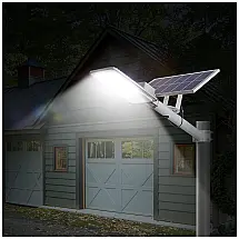 Luminária Solar Externa 18000 Lumens Super Brilhante 6000K 500W com Controle Remoto, BRYOPATH, Branco