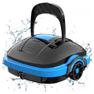 Robô Limpador de Piscina sem Fio com Sucção Potente e Motor Duplo, WYBOT WY1102, Preto