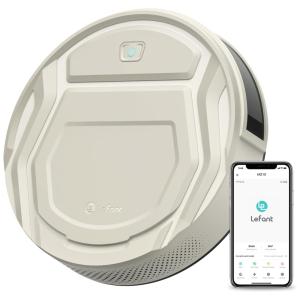 Aspirador de Pó Robô com Conexão via APP WIFI e Auto Carregamento, 110V, Lefant M210 Pro, Branco