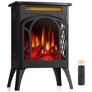 Lareira Elétrica Portátil Infravermelho com Controle Remoto, Temporizador 8H, Cor e Brilho Ajustáveis, 110V 1500W, Joy Pebble.