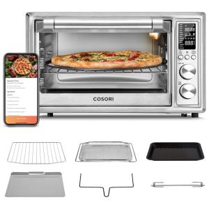 Forno Elétrico de Bancada 13 em 1, 30L com Função Air Fryer, Display LED e Desligamento Automático, 110V 1800W, COSORI CS130-CFH, Prata