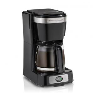 Máquina de Café Cafeteira Hamilton Beach 12 Xícaras, Abertura Frontal, Jarra de Vidro, Função Anti-Gotejamento, Inox – 1,8 L, 900 W