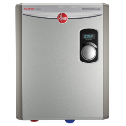 Aquecedor de Água Elétrico Tanque Zero Rheem RTEX-18, 18kW 240V, Cinza, Modulação Automática e Vazão 16,7 L/min