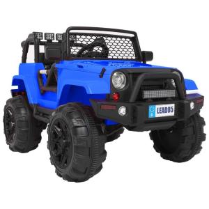 VALUE BOX Carro, Carrinho Elétrico Infantil a Bateria 12V 1 Assento com 3 Velocidades Luz LED e Suspensão de Mola, Azul