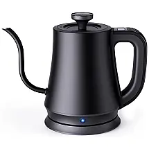 Chaleira Elétrica 1L com Desligamento Automático e Controle de Temperatura, 100OW, 110v, GENERIC, Preto