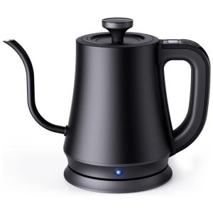 Chaleira Elétrica 1L com Desligamento Automático e Controle de Temperatura, 100OW, 110v, GENERIC, Preto