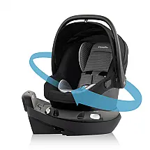 Cadeirinha Infantil Rotativa Evenflo Revolve180 LiteMax NXT Cinder Gray com SensorSafe