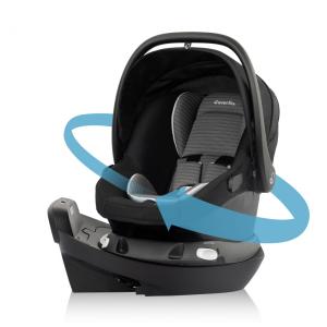 Cadeirinha Infantil Rotativa Evenflo Revolve180 LiteMax NXT Cinder Gray com SensorSafe