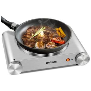 Cooktop Elétrico Portátil de Indução com 10 Temperaturas e Temporizador, 110V 1800W, Cusimax, Preto