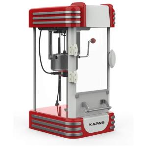 Pipoqueira Elétrica de Bancada 2.4kg em Aço Inoxidável, 110v, KAPAS, Vermelho