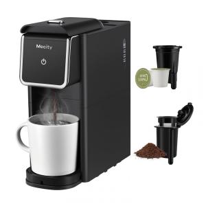 Máquina de Café Compatível com Cápsulas, Café moído ou Chá a Granel, 110V 1000W, Mecity, Preta