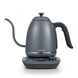 Chaleira Elétrica BUYDEEM K821 800mL em Aço Inoxidável com Controle de Temperatura, 110V, Cinza