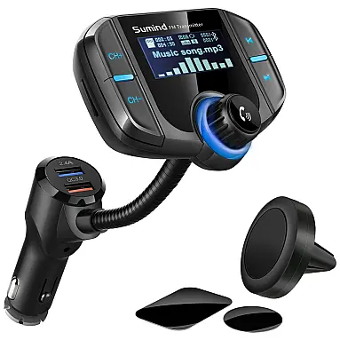 Adaptador Transmissor Veicular Bluetooth USB,