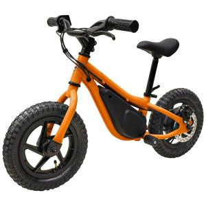 Bicicleta Elétrica Sem Pedal para Crianças de 3 a 8 Anos até 14km, 150W, M MASSIMO MOTOR, Laranja