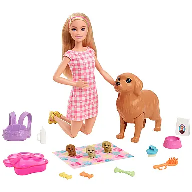 Boneca Barbie e Animais de
