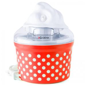 Máquina de Sorvete Manual Capacidade 1,5L, 110V 15W, Euro Cuisine, Vermelha