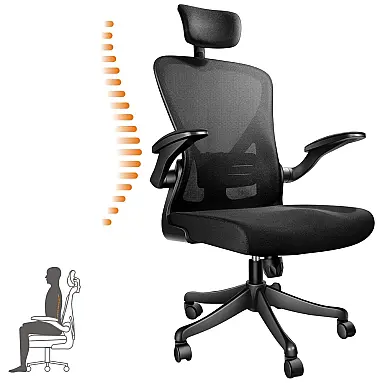 Cadeira de Escritório Ergonômica Giratória