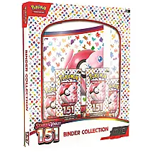 Pasta fichário Pokémon TCG Scarlet & Violet 151 Binder Collection com 20 folhas 4 boosters e Capacidade para 360 Cards