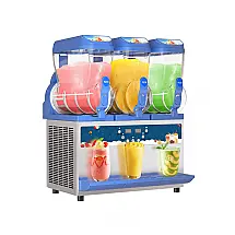 Máquina de Slush Raspadinha AnyDoor 45L Triplo Tanque Comercial Inox 110V