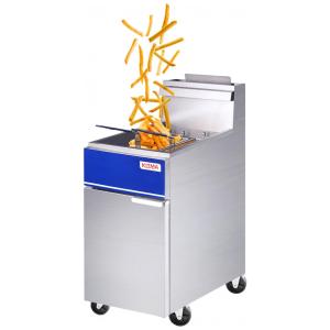 Fritadeira a Gás Profissional para até 18 KG, Aço Inoxidável, 90.000 BTU, KITMA