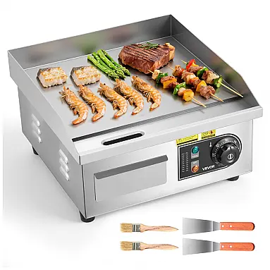 Chapa Elétrica Comercial VEVOR 1750W