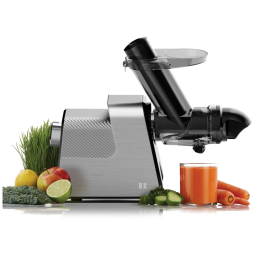 Extrator de Sucos com Boca Larga de 8,9 cm: Extrai Sucos de Frutas e Vegetais Inteiros, Motor Silencioso e 5 Velocidades