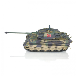 Tanque de Guerra TOUCAN RC HOBBY German King Tiger 3888A com Controle Remoto, Escala 116, Verde