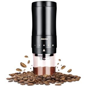 Moedor de Café em Grãos 45g com Controle de Velocidade, 110v, SULYPO grinder AC, Preto