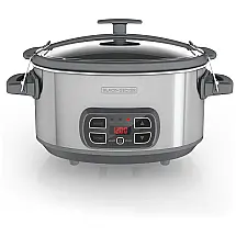 Panela Elétrica de 7L Programável com Painel Digital, 320W, 110v, BLACKDECKER SCD1007, Cinza
