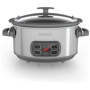 Panela Elétrica de 7L Programável com Painel Digital, 320W, 110v, BLACKDECKER SCD1007, Cinza