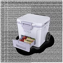 FrostVault 27.99 litros geladeira with Wheels in Light Purple