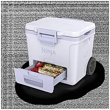 FrostVault 39.19 litros geladeira with Wheels in Light Purple