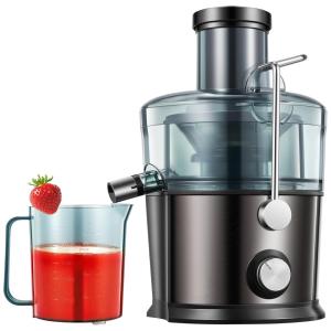 Centrífuga de Frutas com 3 Velocidades, Aço Inoxidável, 800W, 110v, KE , Preto