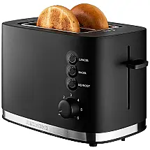 Torradeira Elétrica 2 Fatias com 6 Níveis de Tostagem, 900W, 110v, REDMOND, Preto