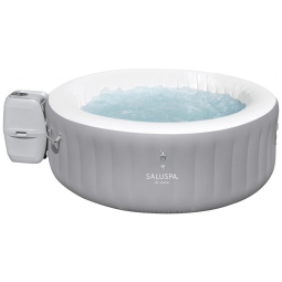 Spa Inflável Hidromassagem para 3 Pessoas com 110 Jatos, Bomba, Tampa e Cartucho de Filtro, Bestway St. Lucia, Cinza