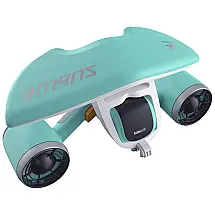 Scooter de Propulsor Aquático Mergulhe de até 40 Metros para Crianças e Adultos, Água, SUBLUE Whiteshark Mix Aqua Blue, Azul