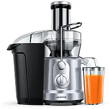 Centrífuga de Frutas, Aço Inoxidável, 1300W, 110v, ACEZOE JE2101, Prateado