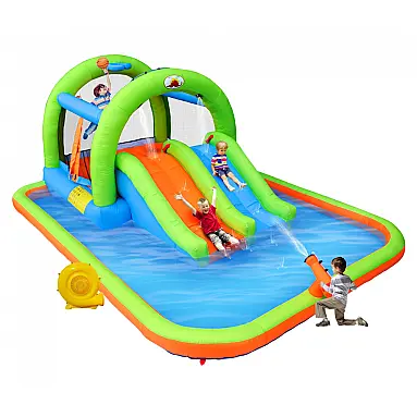 Parque Aquático Inflável com Tobogã