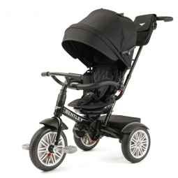 Triciclo Infantil para Passeio com Assento Ajustável 6 Estágios, Idade Recomendada 1 a 5 Anos, Bentley, Preto