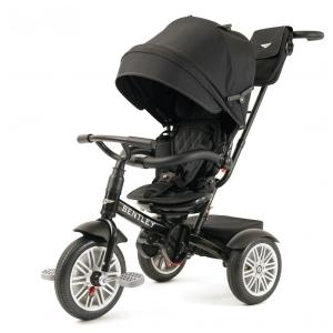 Triciclo Infantil para Passeio com Assento Ajustável 6 Estágios, Idade Recomendada 1 a 5 Anos, Bentley, Preto