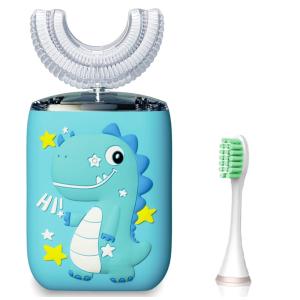 Escova de Dentes Infantil Ultrassônica e Automática com 6 Modos á Prova d1 IPX7, SEMLOO, Azul