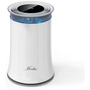 Purificador de Ar Automático com Filtro HEPA, Área de 35 m2, com LED, 8W, 110v, MOOKA, Branco