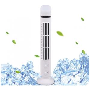 Qiopertar Torre Ventilador Led Ventilador Bladeless Torre Ventilador Elétrico Mini Condicionador Vertical White107