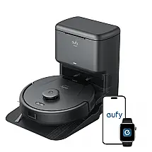 Robô Aspirador de Pó Eufy L60 com Estação Auto Esvaziamento 2,5L Tecnologia Anti-emaranhamento 5000Pa Preto 120V