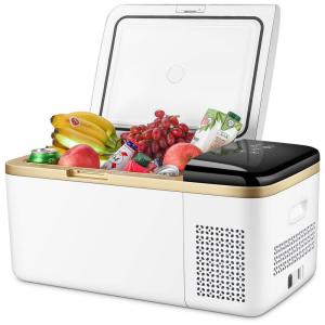 Mini Geladeira Freezer, Portátil, 12, 24V DC, 18L, LINSION, Branco