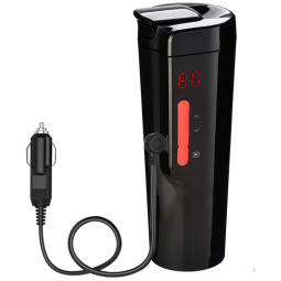 Chaleira Elétrica 12v Controle e Temperatura Inteligente no Visor LCD Uso Max 90, EAST MOUNT, Preto