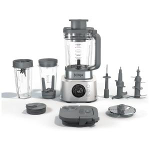 Liquidificador 6 em 1, 2,1L com Acessórios e Mostrador Digital, 1200W, Ninja SS400, Prata