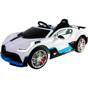 Freddo Carro, Carrinho Bugatti Divo Elétrico 1 Assento 12V, com Luzes de LED, MP3, Azul