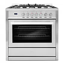COSMO COS965AGC Fogão a Gás com Forno de Convecção Rápida e 5 Queimadores - Aço Inoxidável